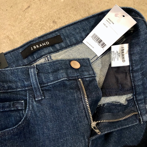 J Brand Bleach Dyed High Rise Skinny Stretch NWT - Picture 4 of 12